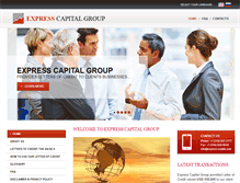 Tablet Screenshot of express-capital.com